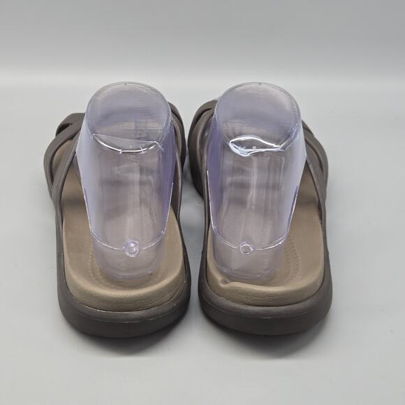 Crocs Meleen Twist Sandal Brown/ Taupe Sail Comfort Slip On Women's Size 9 - Picture 6 of 11